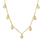 Luxe Multi Round Cubic Zirconia Necklace - Diatoms
