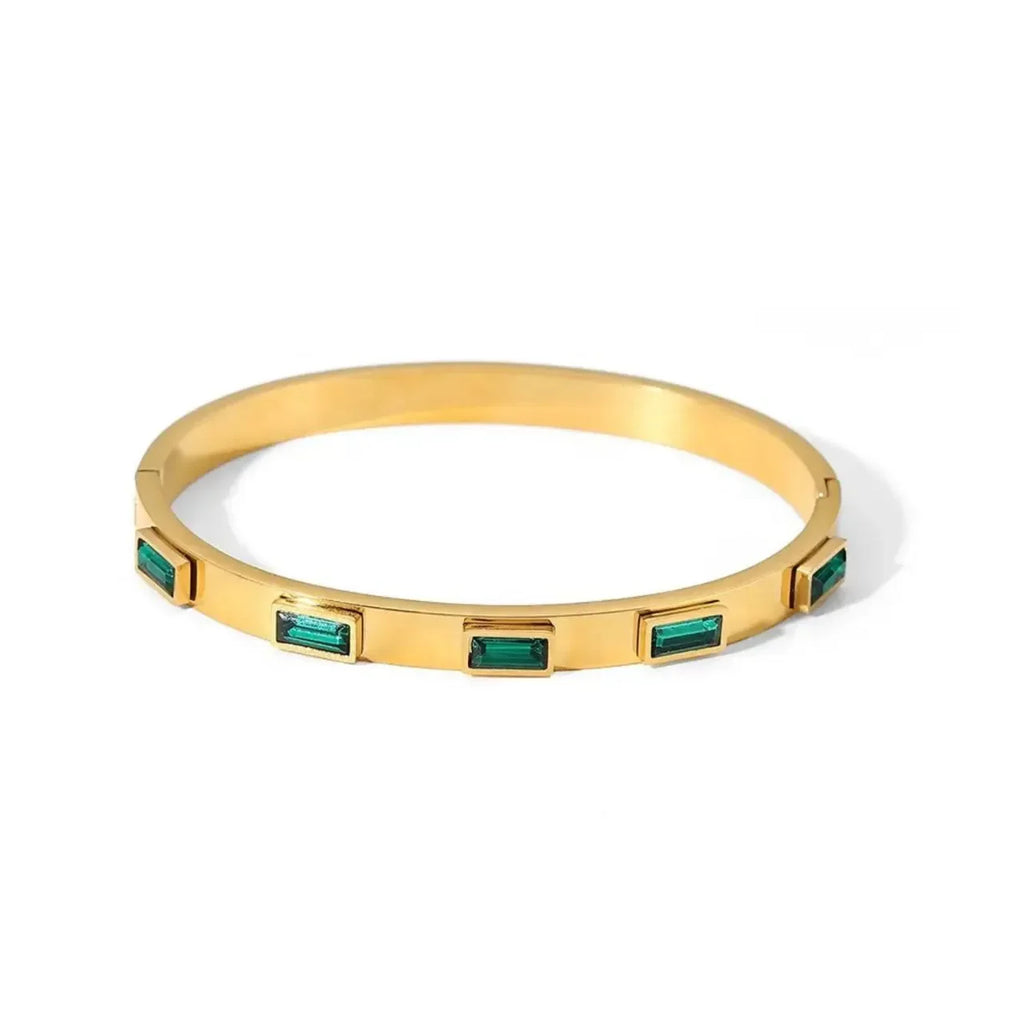 Greenstone Goldcuff Bracelet - Diatoms