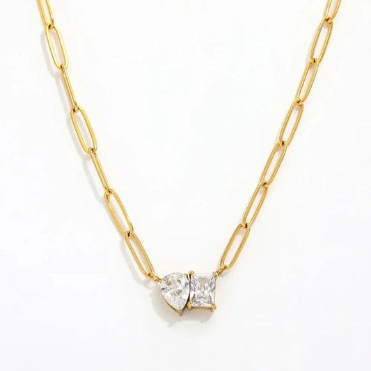 Luxe Diamond Affection Necklace - Diatoms
