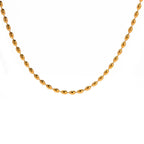 Gold Beaded Necklace - Diatoms