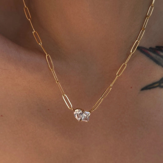 Luxe Diamond Affection Necklace