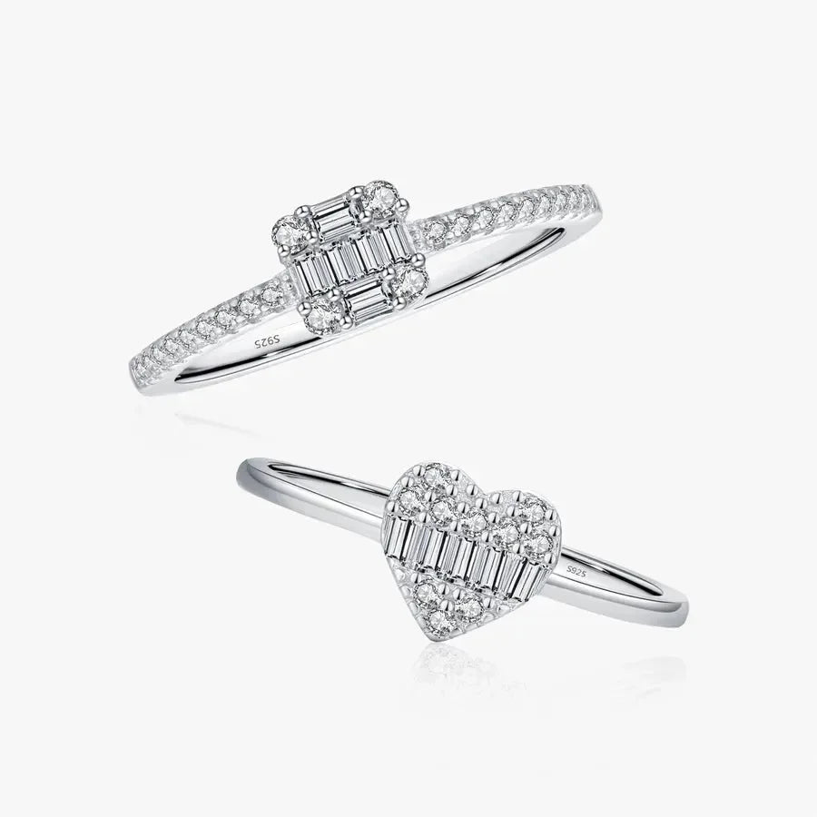 World Of Magnificent Silver Rings - Diatoms