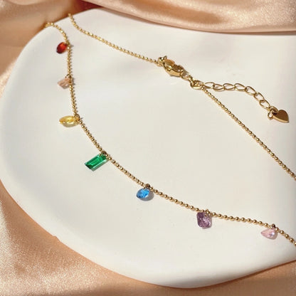 Luxy Rainbow Charming Necklace