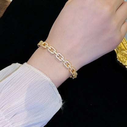 Sparkling Link Chain Bracelets