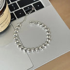 Whimsy Whisper Silver Bracelets Necklace - Diatoms