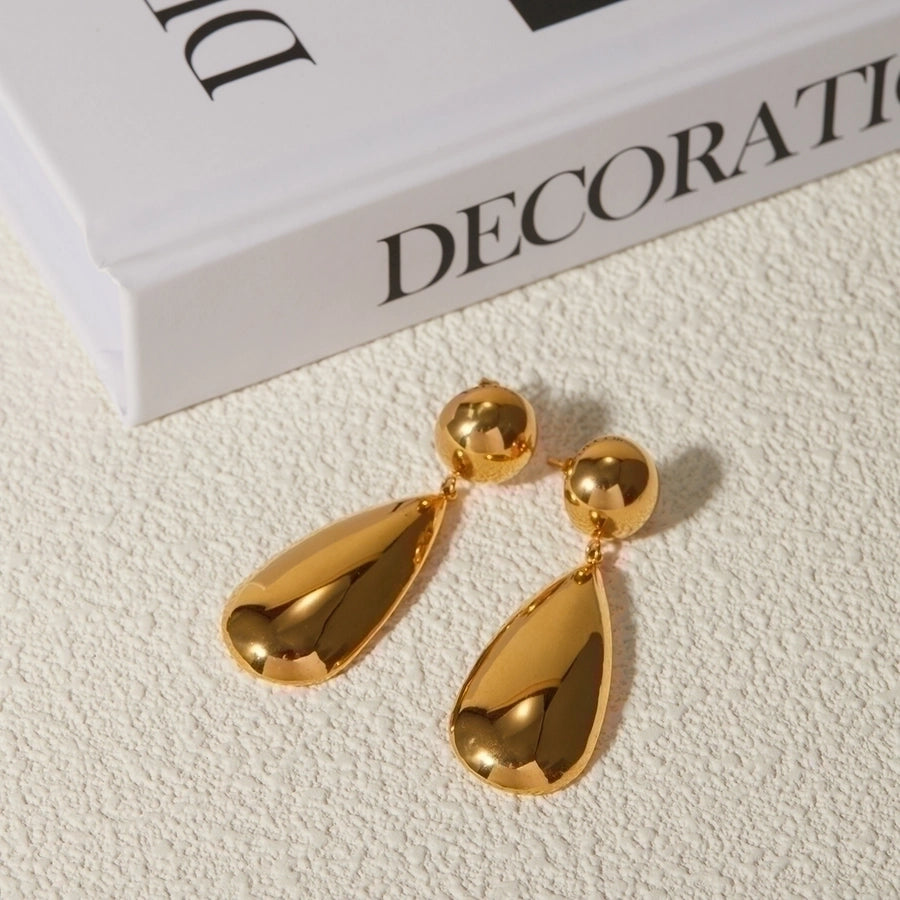 Luxe Diatoms Water Droplets Drop Earrings