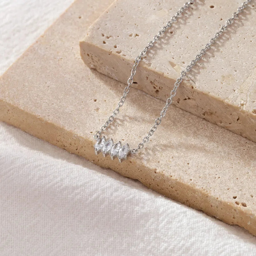 Diamond Studded Necklace - Diatoms