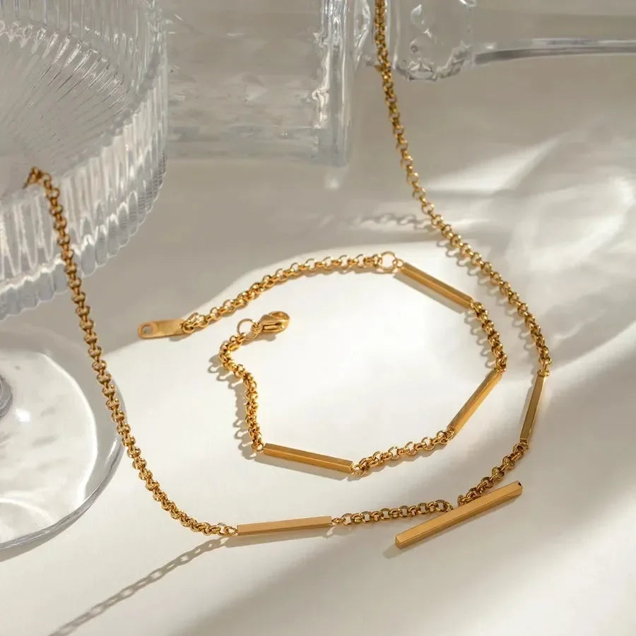 Luxy Rolo Necklace Cum Bracelet - Diatoms