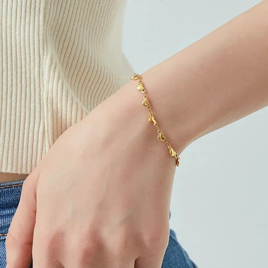 Vintage Style Exclusive Heart Shape Bracelet Necklace - Diatoms