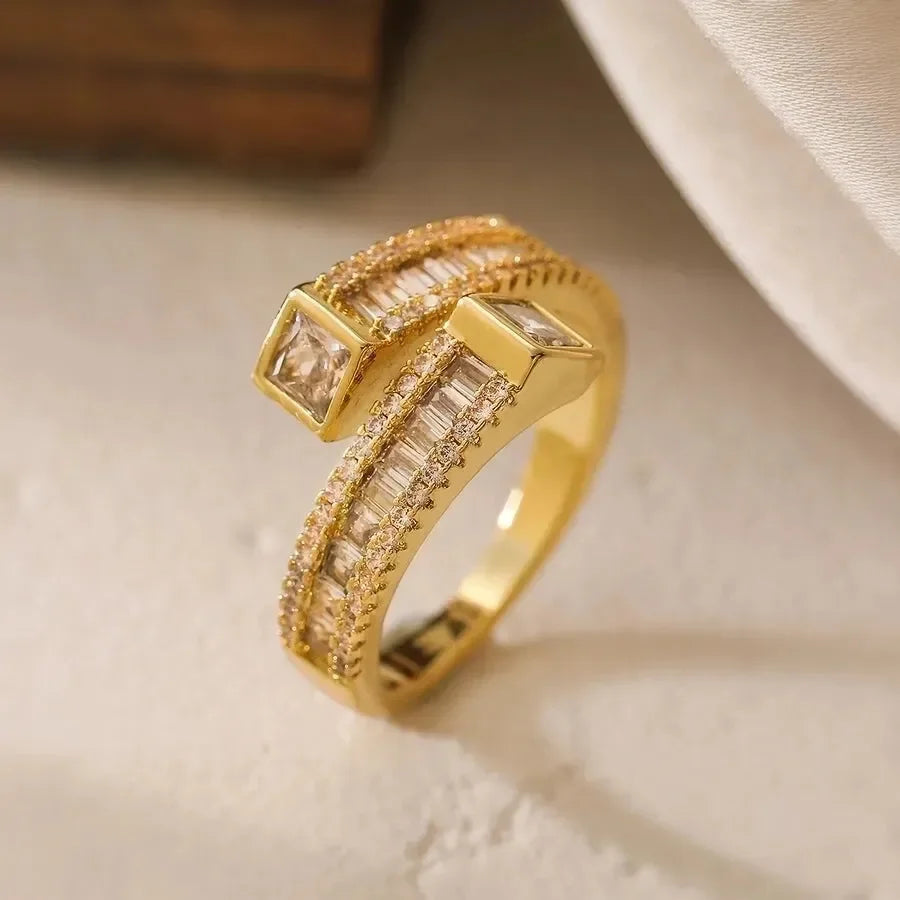 Flowy Fancy Open Rings - Diatoms