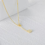 Luxy Interlocked Heart Shape Necklace - Diatoms