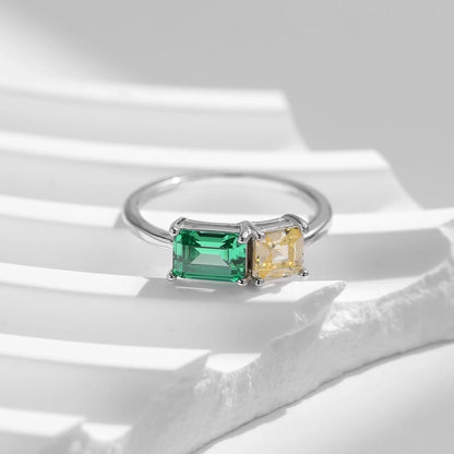 Emerald Sunshine Rings