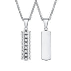 Vertical Bar Pendant - Diatoms