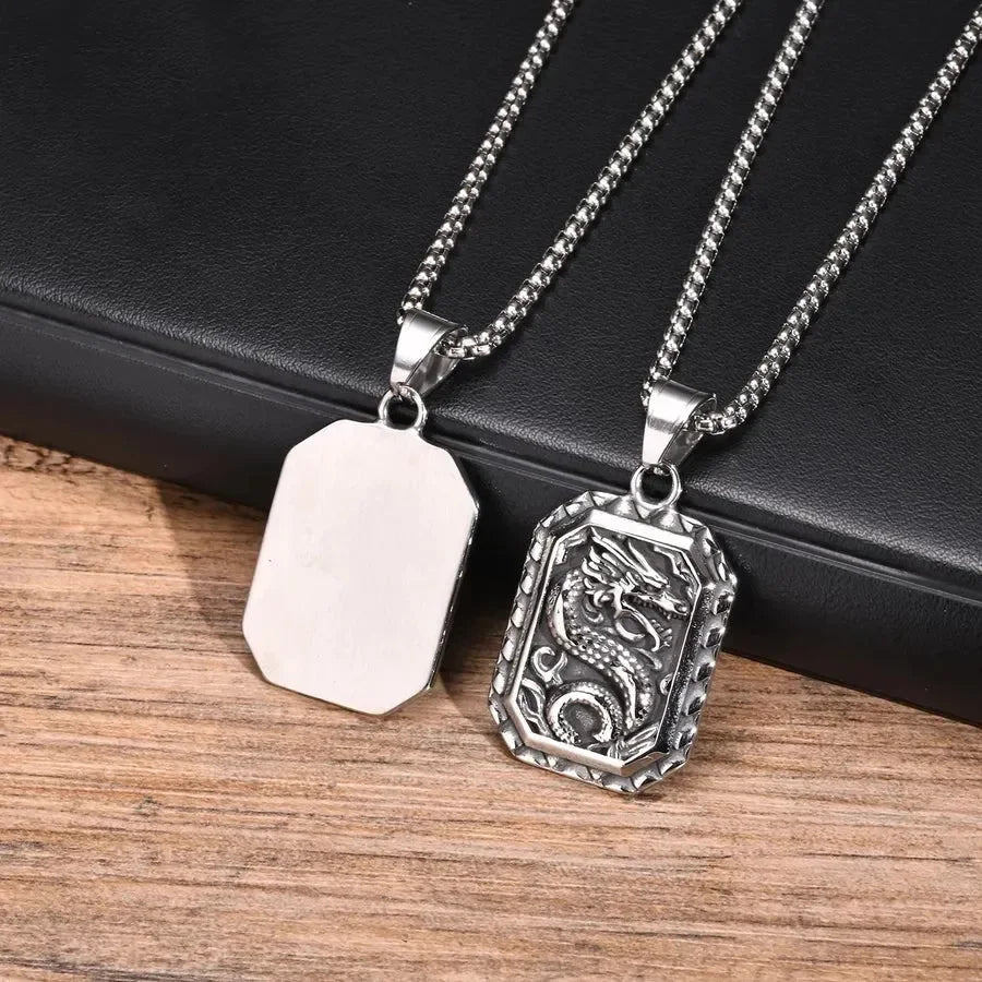 Classic Dragon Pendant - Diatoms