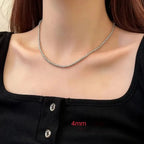 Luxy Silver Beaded Necklace - Diatoms