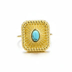 Vintage Square Embedded Ring