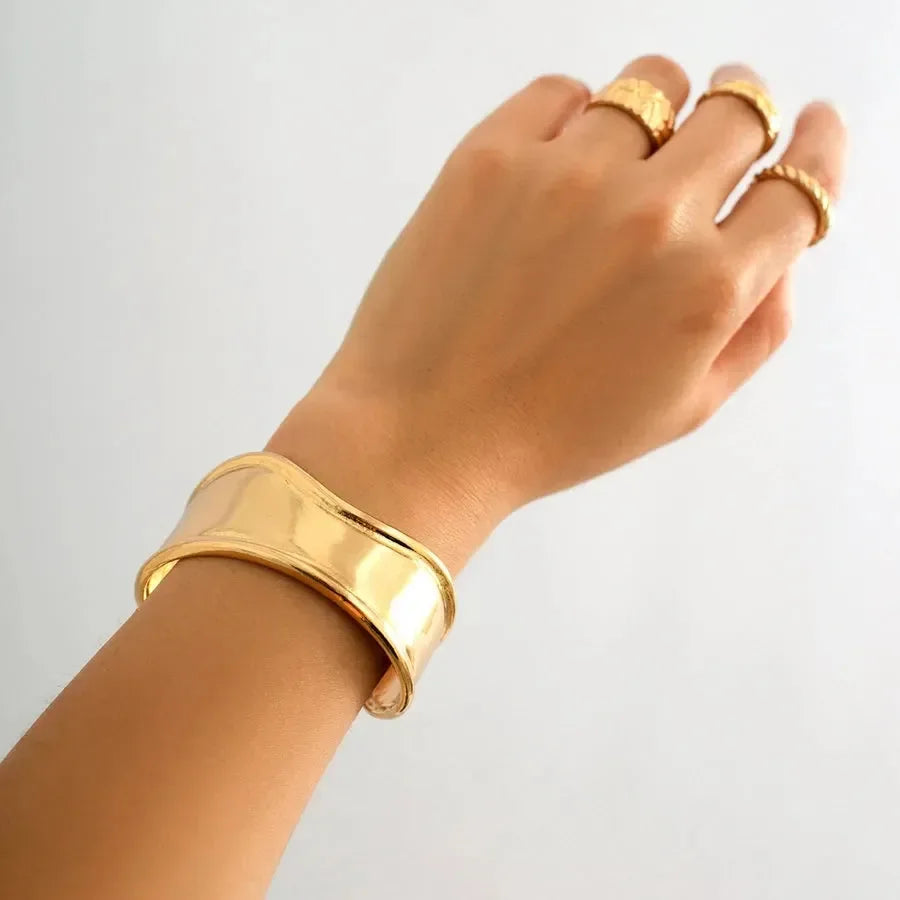 Luxy Wide Cuff Bracelets - Diatoms