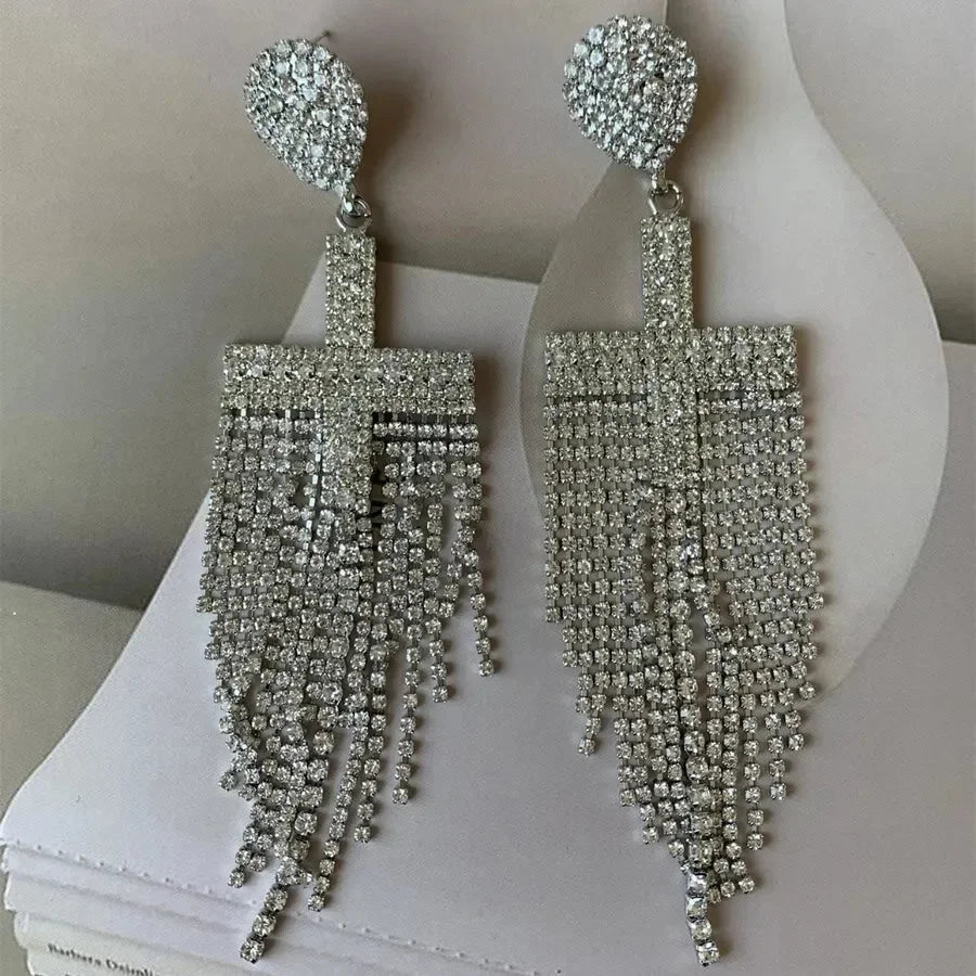 Luxy Crystal Rhinestones Earrings - Diatoms