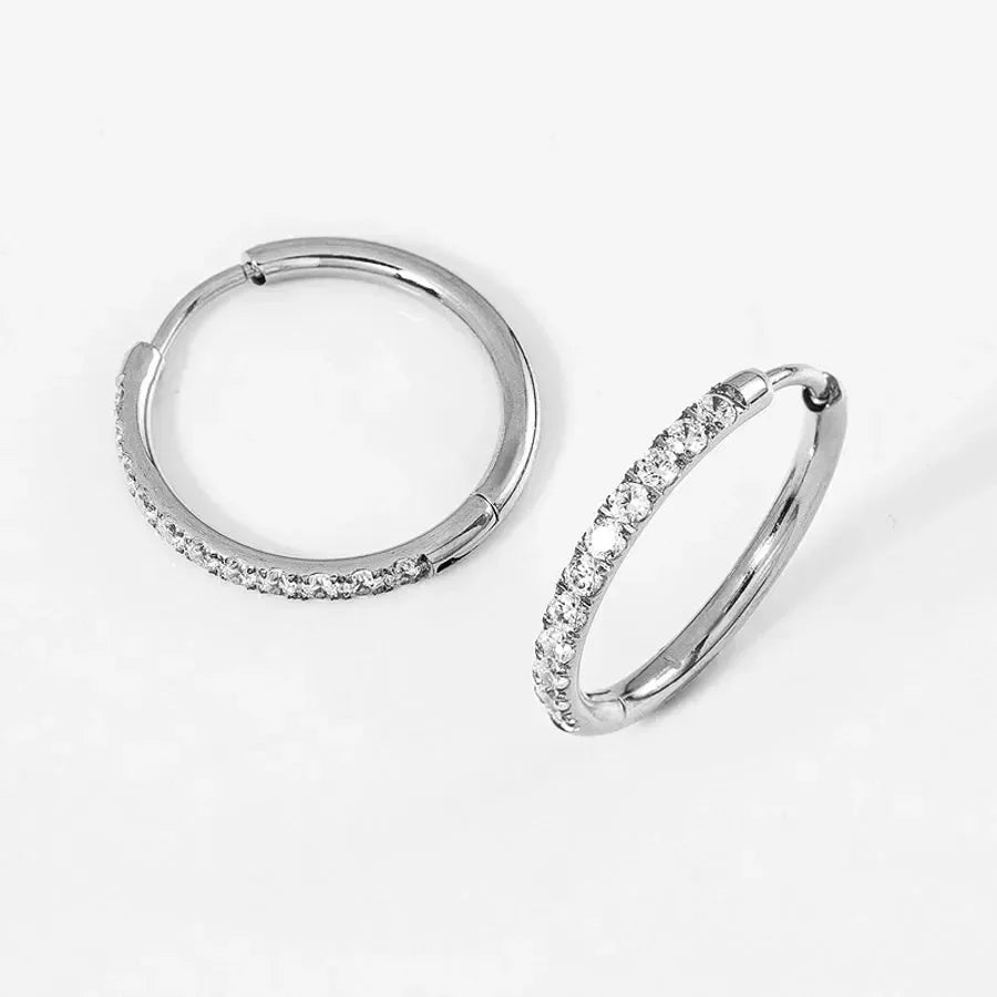 Timeless Polished Perfection Hoop Earrings - Diatoms