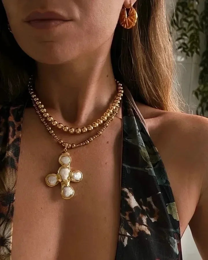 Showstopper Bold Statement Necklace - Diatoms