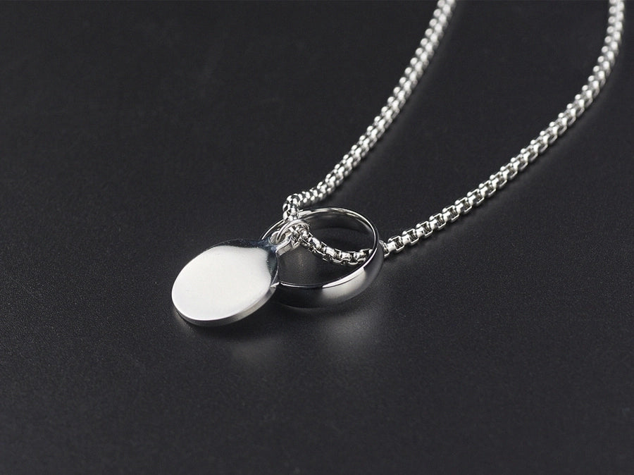 Diatoms Simple Style Commute Polishing Solid Color Unisex Necklace