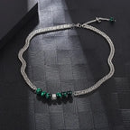 Diatoms Hip-Hop Beaded Solid Color Unisex Necklace - Diatoms