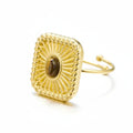 Vintage Square Embedded Ring