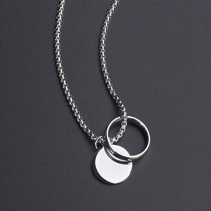 Diatoms Simple Style Commute Polishing Solid Color Unisex Necklace