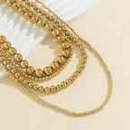 Retro Style Round Three Dimensional Thick Layered Necklaces - Diatoms