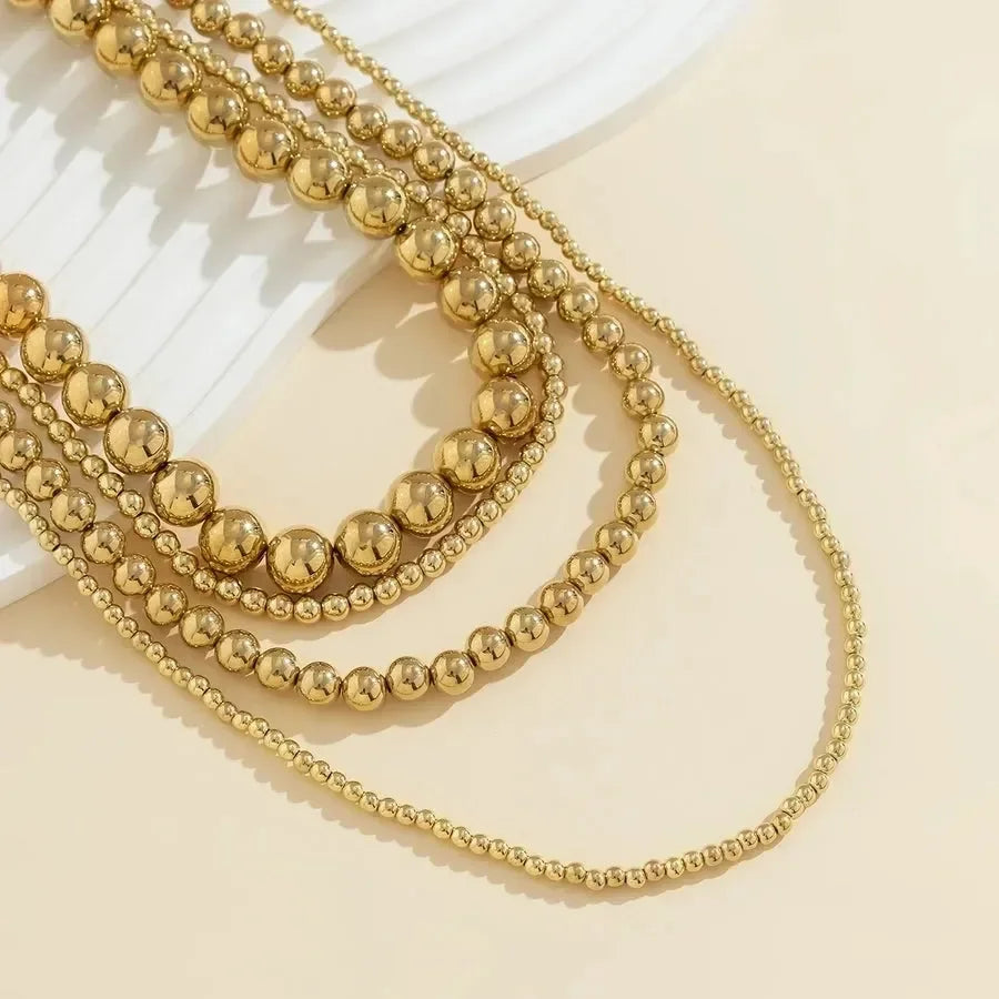 Retro Style Round Three Dimensional Thick Layered Necklaces - Diatoms