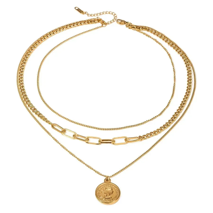 Elizabeth Three Layer Necklace - Diatoms