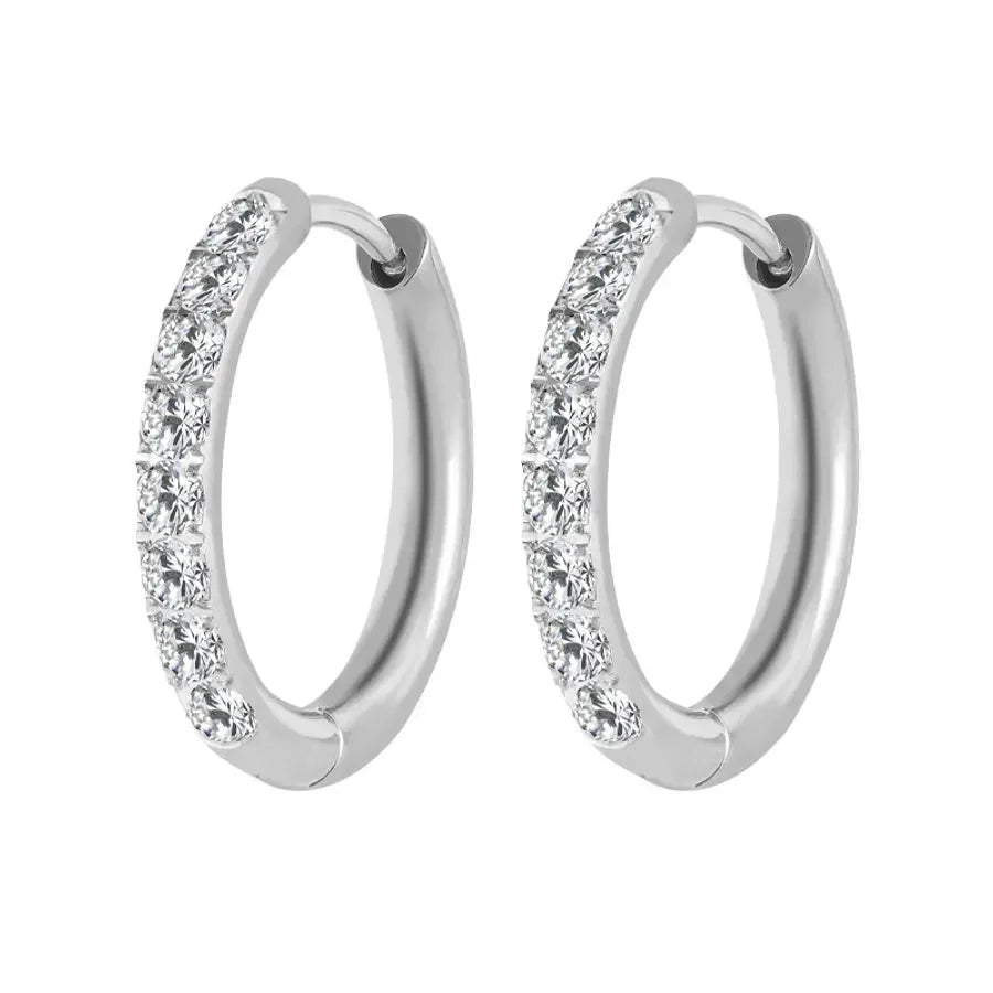Timeless Polished Perfection Hoop Earrings - Diatoms