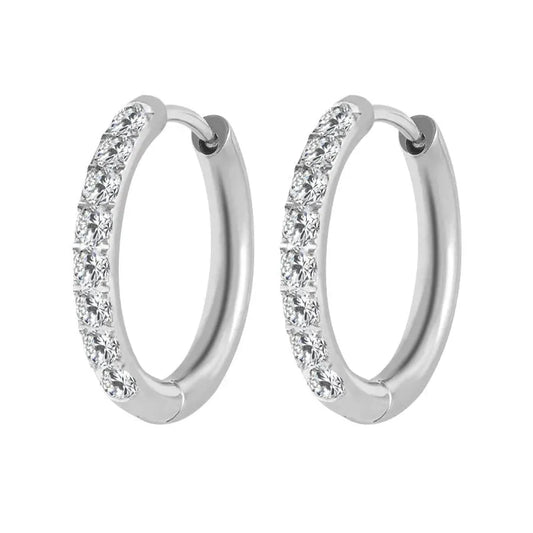 Timeless Polished Perfection Hoop Earrings - Diatoms