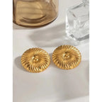 Luxy Disc Ear Studs - Diatoms