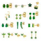 Tiny Tether Drop Earrings Ear Studs - Diatoms