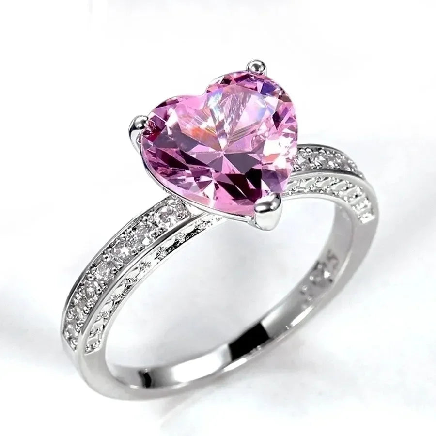 Classic Heart Shaped Rings - Diatoms
