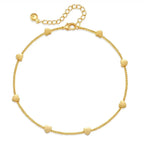 Heart Shape Anklet - Diatoms