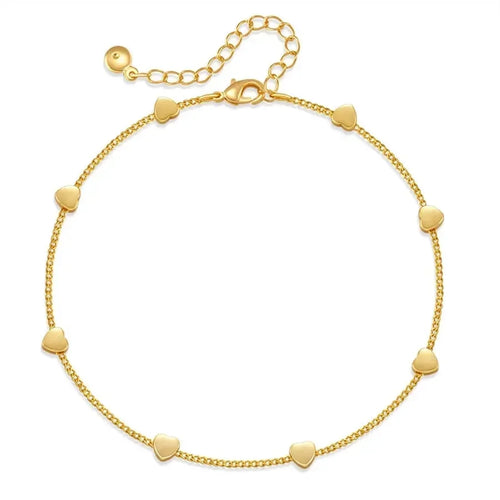Heart Shape Anklet - Diatoms