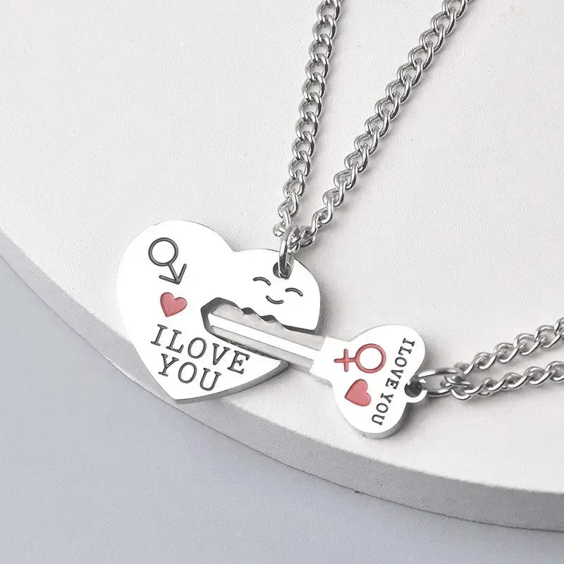 Diatoms Valentine Heart Shape Key Pendant - Diatoms