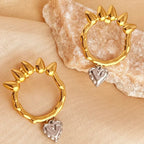 Greek Goddess Drop Earrings - Diatoms