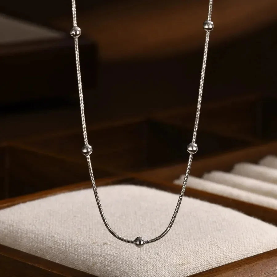 Luxy Ball Chain Necklace - Diatoms