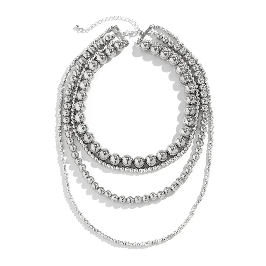 Retro Style Round Three Dimensional Thick Layered Necklaces - Diatoms