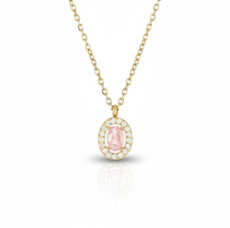 Blush Crown Diamond Necklace