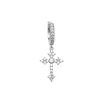 Diatoms Men Cross Earrings - Diatoms