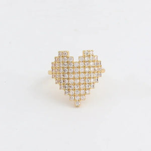 Heart Shape Adjustable Ring