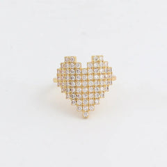 Heart Shape Adjustable Ring
