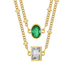 Luxy Emerald Necklace - Diatoms