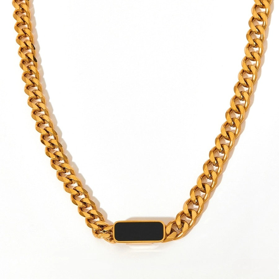 Black Cuban Chain Necklace