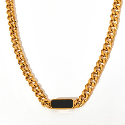 Black Cuban Chain Necklace