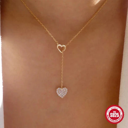 Luxy Interlocked Heart Shape Necklace